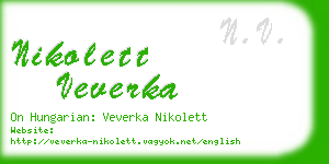 nikolett veverka business card